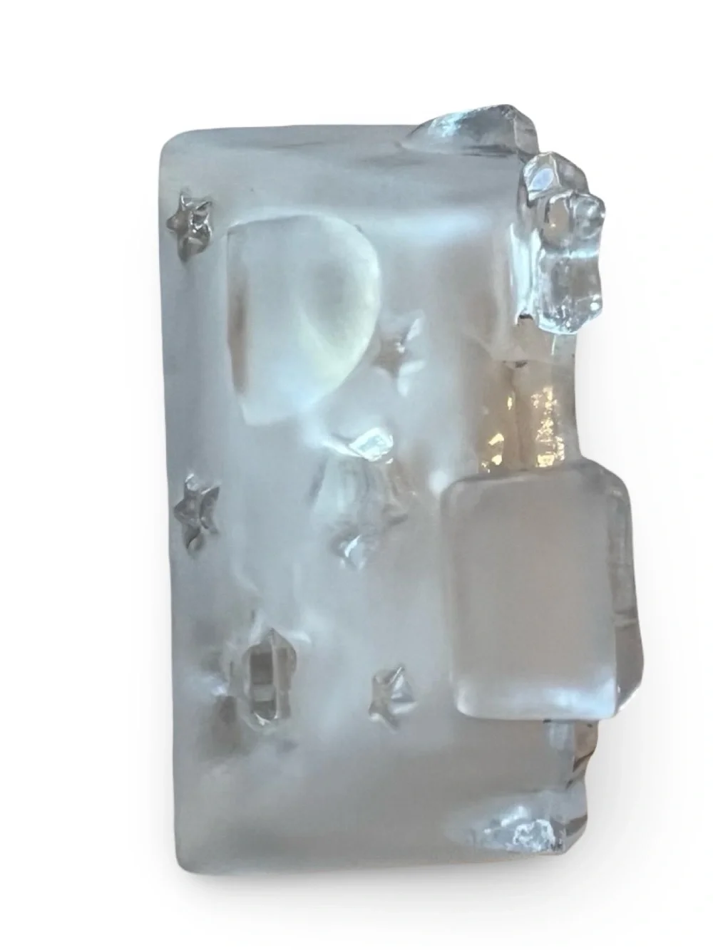 Mikasa Winter’s Cottage Frosted Crystal Tea Light Candle Holder